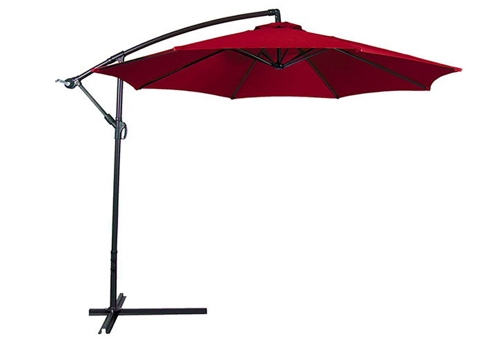 Outdoor hanging red umbrella - Hanging Red