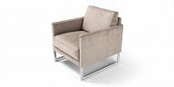 Calia Italia comfortable grey armchair - Coco 1018