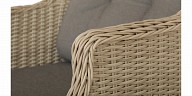 Elegant resin, grey colored outdoor armchair - Darwin