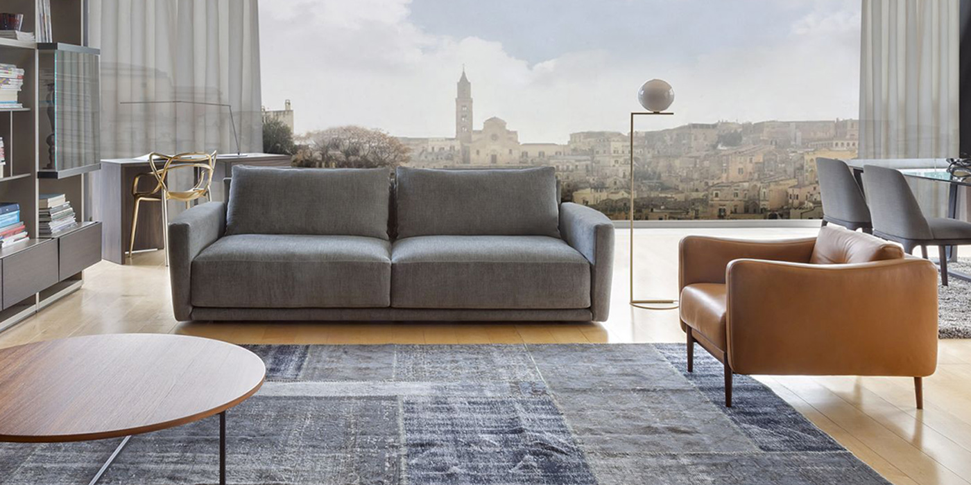 Calia Italia elegant sofa for living room - Duca