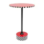 Side Table | Domero Checkers Red