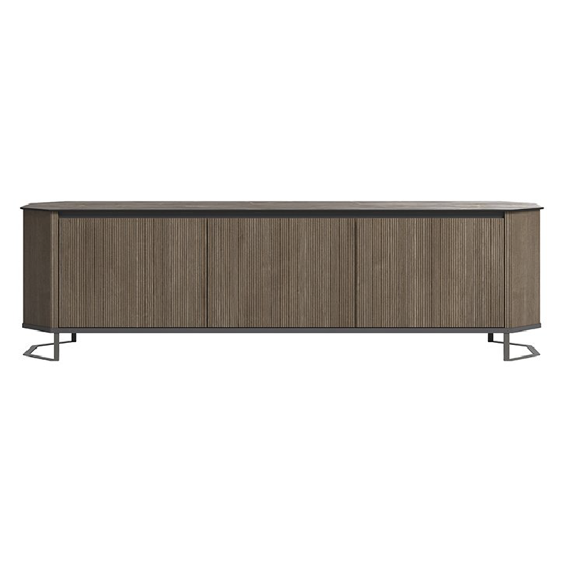 TV Unit Hexagon_White TV Unit | Hexagon - Image 1