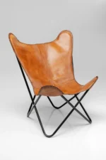 Armchair California Leather Brown