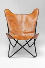 Armchair California Leather Brown