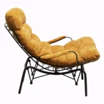 Armchair + Stool Vienna Swing Yellow