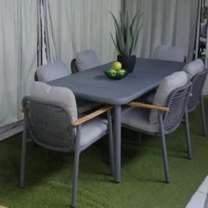 ASAD SET TABLE+6 ARMCHAIR