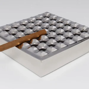 Ashtray Soho Square Silver 25x25cm