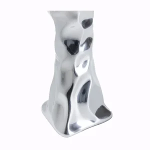 Candle Holder Jade Silver 38cm