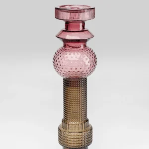 Candle Holder Marvelous Duo Purple Grey