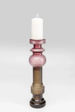 Candle Holder Marvelous Duo Purple Grey