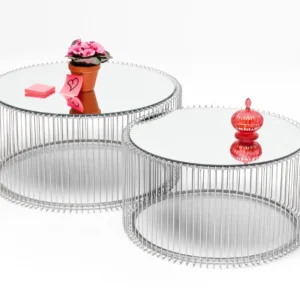 Coffee Table Wire Silver (2/Set)