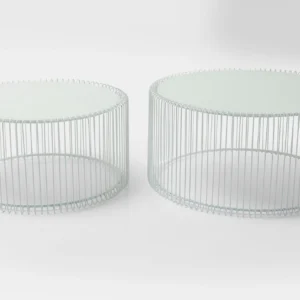 Coffee Table Wire White (2/Set)