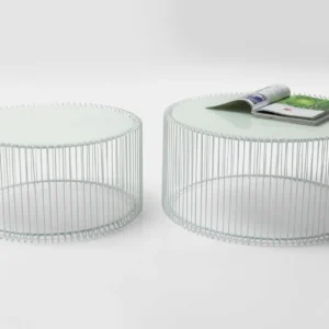 Coffee Table Wire White (2/Set)