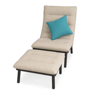 Comfort Armchair with Footstool