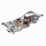 Deco Bowl Jade Silver 48x22cm