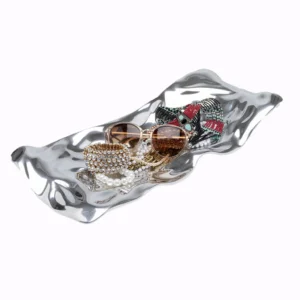 Deco Bowl Jade Silver 48x22cm