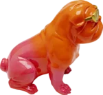 Deco Figurine Fashion Dog Orange 17cm
