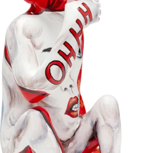 Deco Figurine Graffiti Monkey Red 39cm