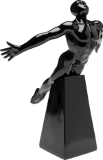 Deco Figurine Jumper Black 37cm