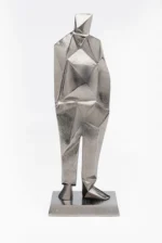 Deco Figurine Standing Man Anthracite 62cm