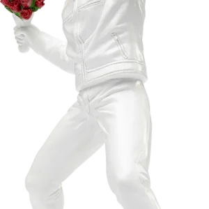 Deco Figurine Street Art Bouquet White 27cm