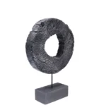 Deco Object Ring Of Fire Black