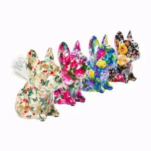 Money Box Dog Fiore 12cm Assorted