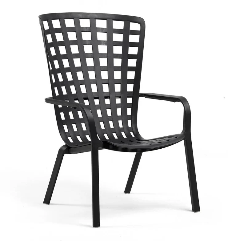 matta-gallery - Outdoor Armchair | Folio - Grey, Without Cushion - 052-017-00103-003 Outdoor Armchair | Folio - Grey, Without Cushion