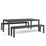 Outdoor Table + 2 Benches | Rio