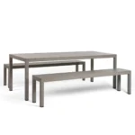 Outdoor Table + 2 Benches | Rio