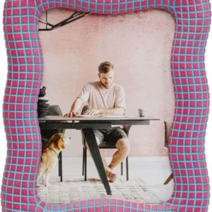 Picture Frame Wavy Pink 13x18cm