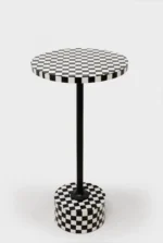 Side Table Domero Chess Black White ?25