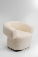 Swivel Armchair Maye Cream