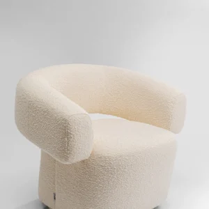 Swivel Armchair Maye Cream