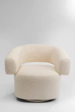 Swivel Armchair Maye Cream