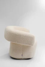 Swivel Armchair Maye Cream