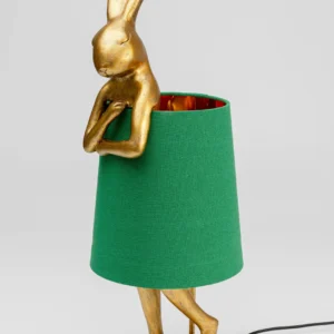 Table Lamp Animal Rabbit Gold Green 68cm
