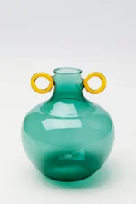 Vase Amore Handle Blue 16cm