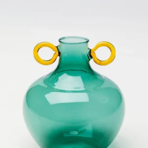 Vase Amore Handle Blue 16cm