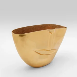 Vase Half Face Gold 46cm