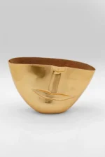 Vase Half Face Gold 46cm