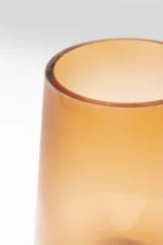 Vase Noble Ring Amber Matt 26cm