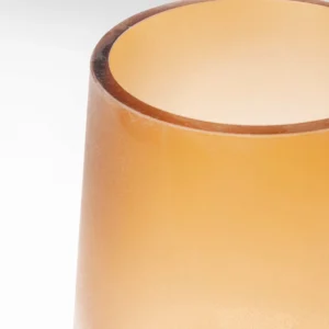 Vase Noble Ring Amber Matt 26cm