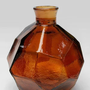 Vase Origami Brown 18cm