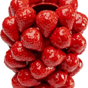 Vase Strawberries Red 24cm