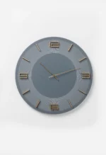 Wall Clock Leonardo Clock Grey/Gold 49cm