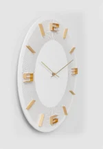 Wall Clock Leonardo Clock White/Gold 49cm
