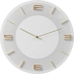 Wall Clock Leonardo White/Gold