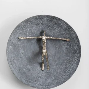 Wall Object Umano Silver 59cm