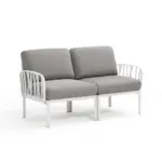 Outdoor Sofa 2 Seater Komodo Grey White